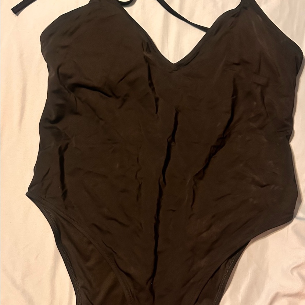 Black One-Piece Swimsuit